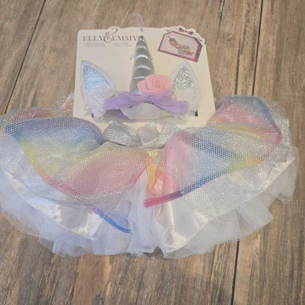 NWT Emily & Emma tutu headband Unicorn 0-6m