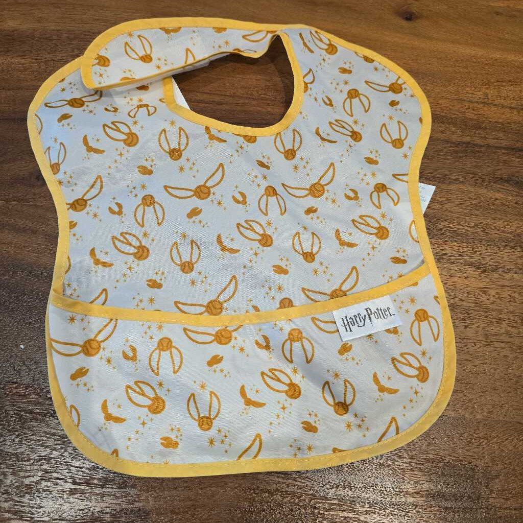 Harry Potter white and yellow bib