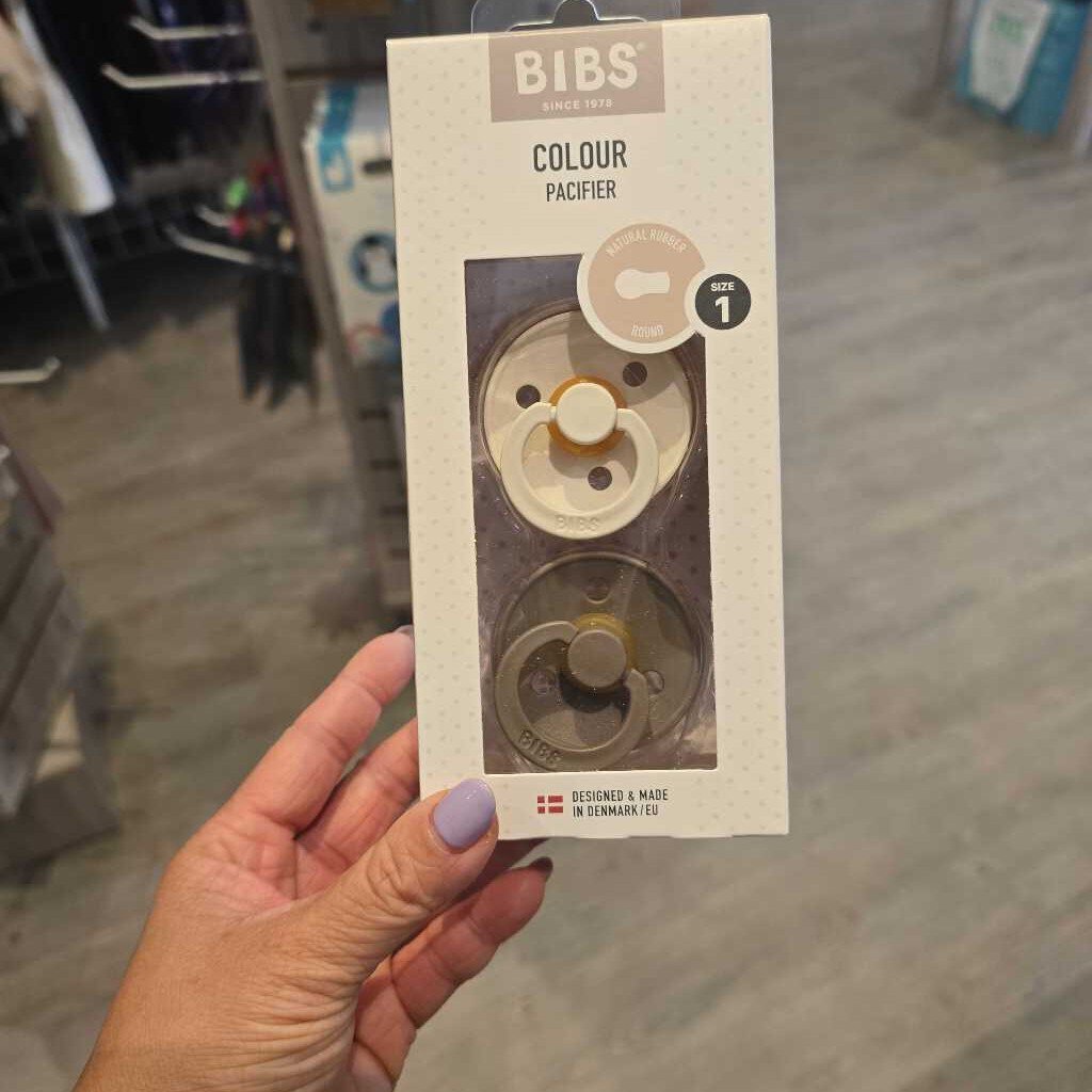 Bibs Pacifier original 2pk dark oak/vanilla 0-6m