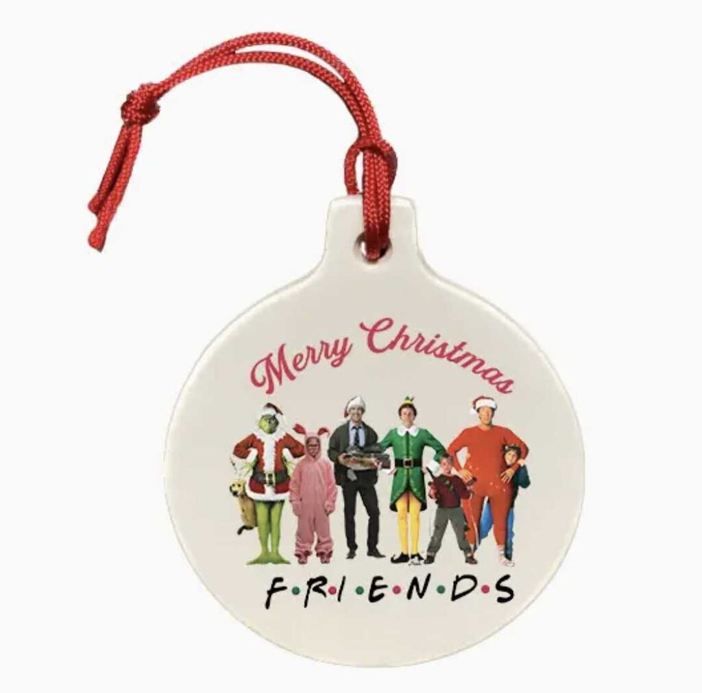 Friends Merry Christmas ornament