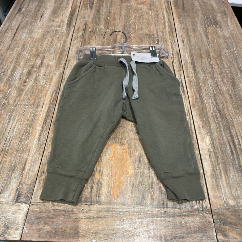 mini mioche Olive sft/wst Sweatpants 12-18m