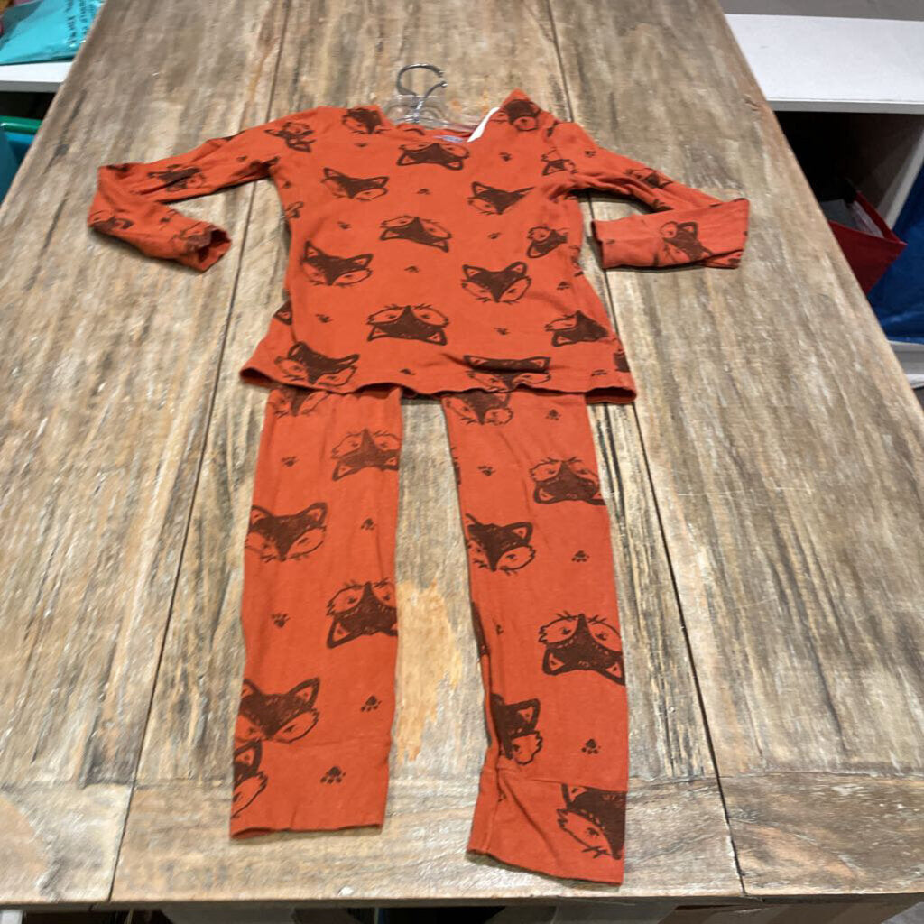 Old Navy orange fox Ctn Pyjamas 5Y