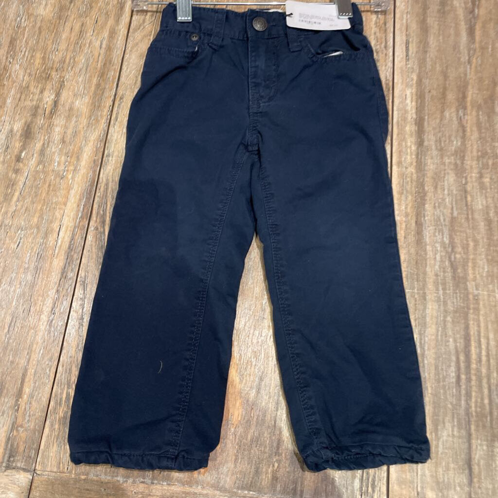 Old Navy blue elst/ajst/wst lined Pants 2T