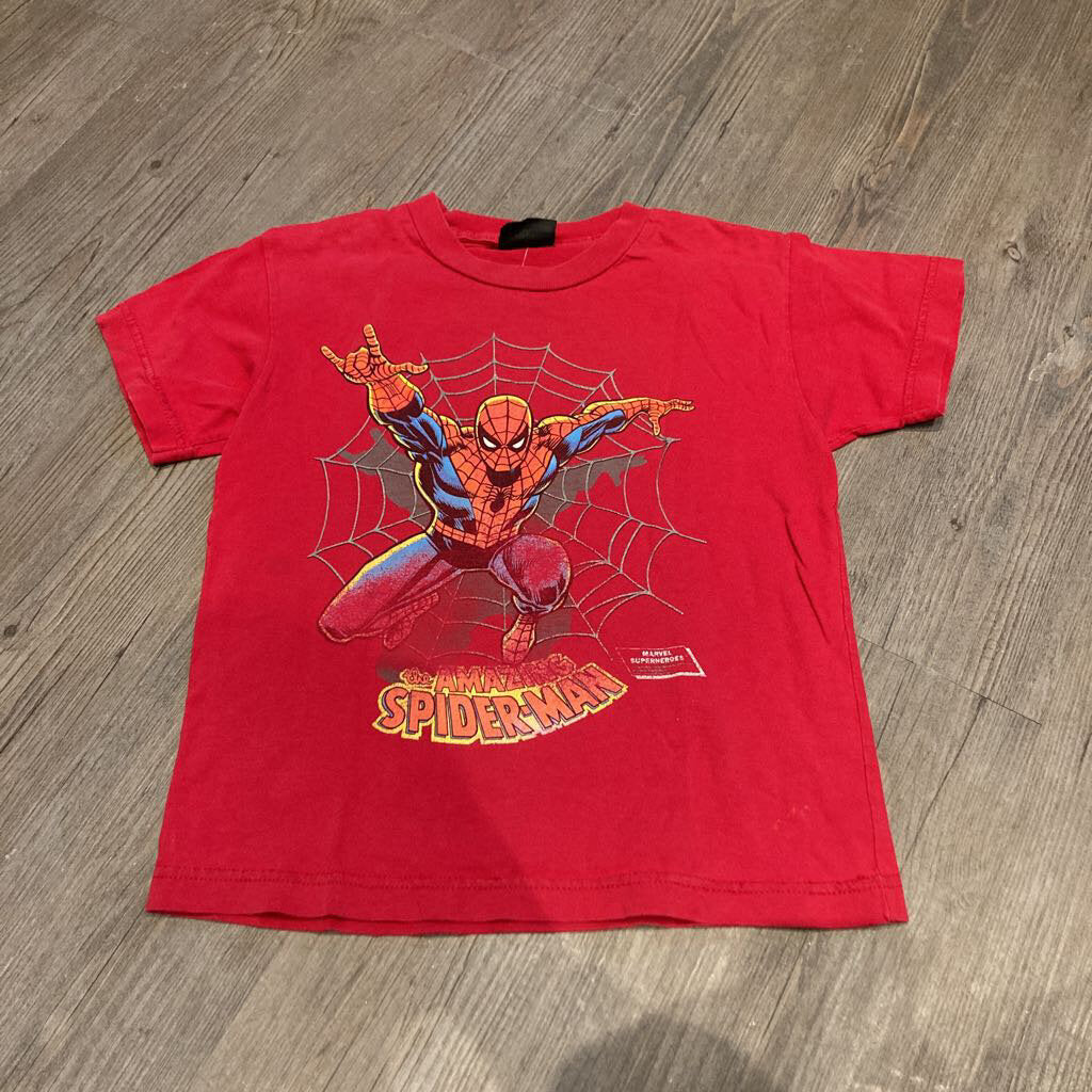 Spiderman red cotton tshirt 7Y