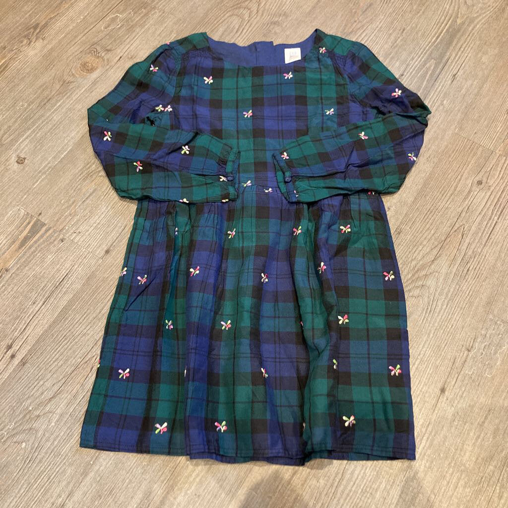 Gap Green & Blue Plaid Dress 4-5T