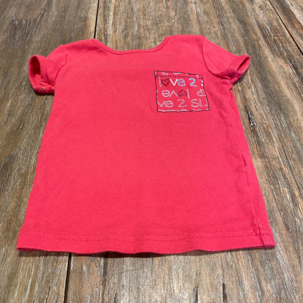 Joe Fresh pink love tshirt 3T