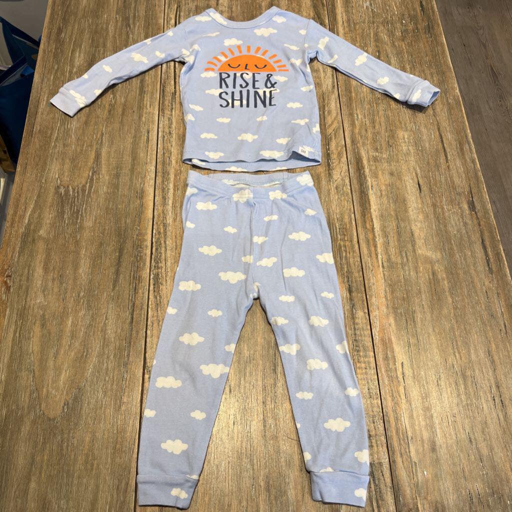 Gap Light Blue 'Rise & Shine' Pyjamas 2T