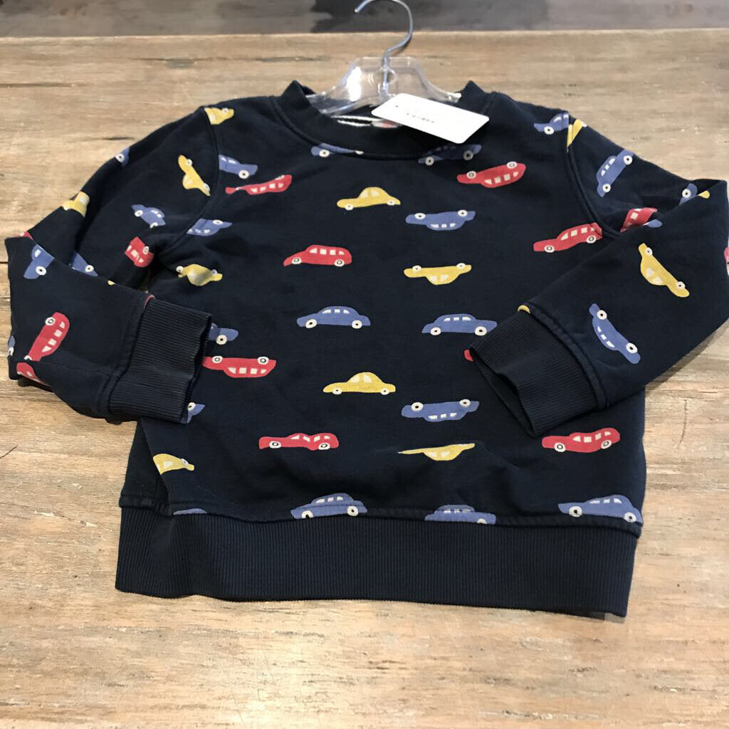 Joe Fresh Cnblend Navy cars Sweatshirt 3T