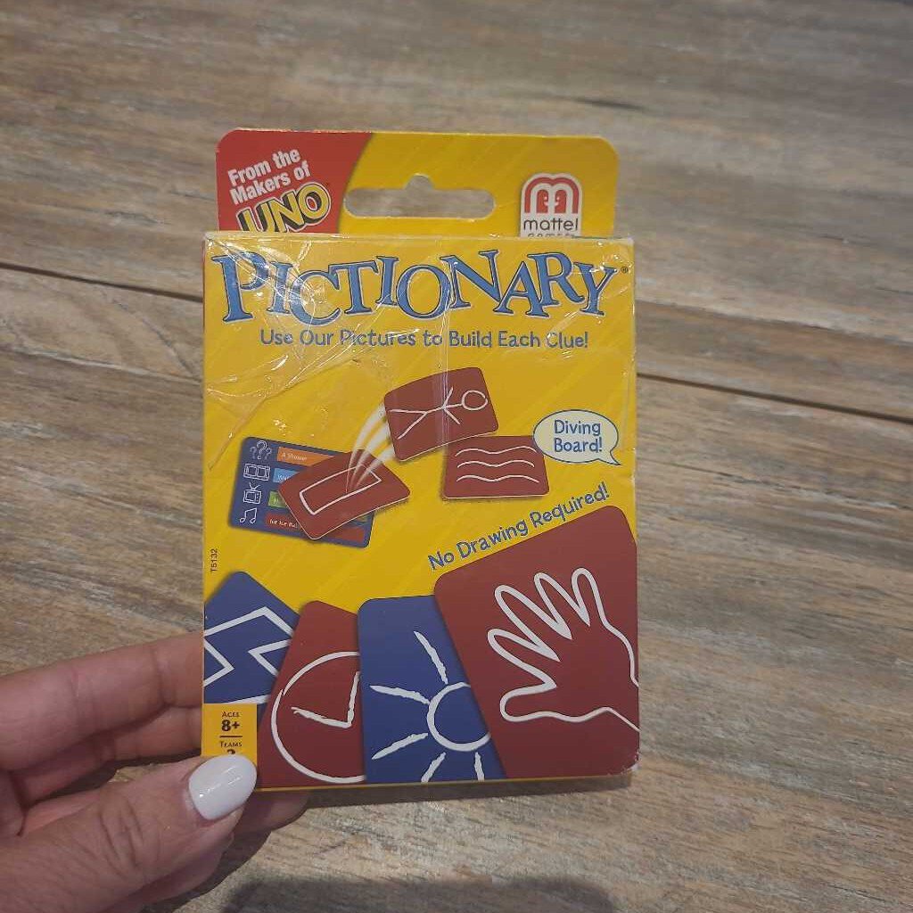 Mattel Pictionary card game