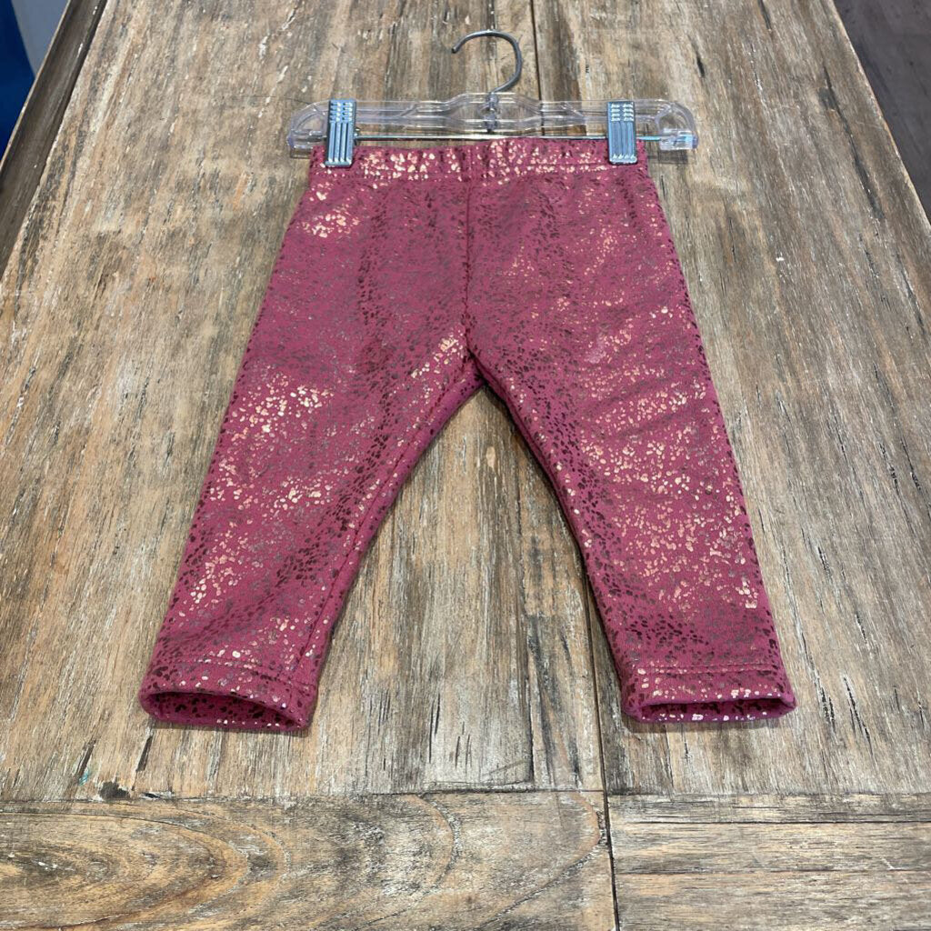 George Pink sprkle Polyblnd Leggings 6-12m