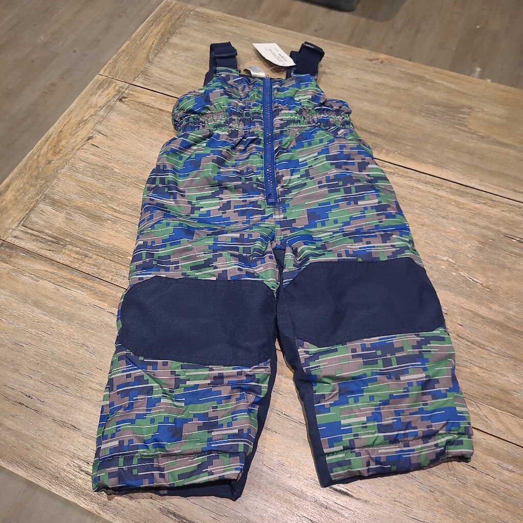 George green blue snowpants 12-18m