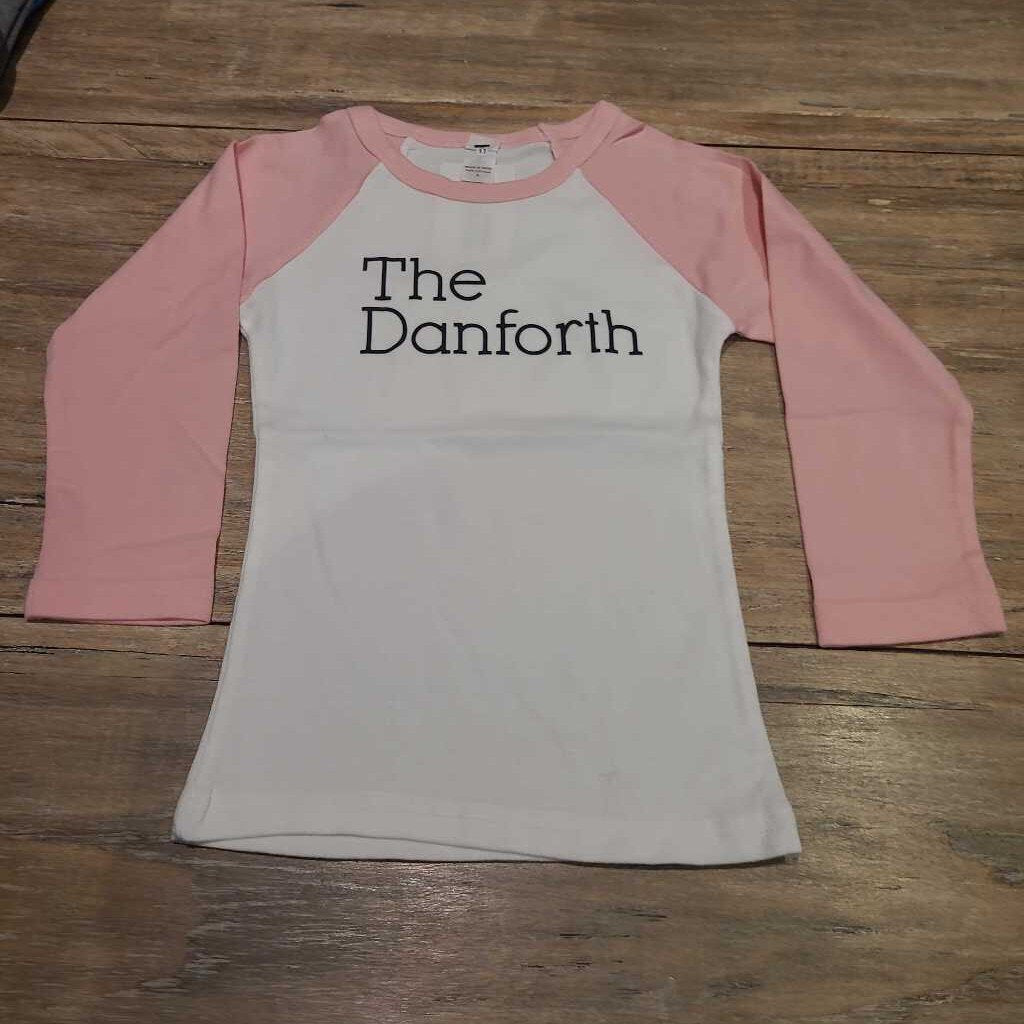 The Danforth white/pink slim longsleeve 4T